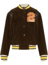 Dsquared2 Bear's Varsity Shearling Bomber Jacket
