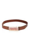 DSQUARED2 DSQUARED2 DSQUARED2 BELT MAN BELT BROWN SIZE 38 LEATHER