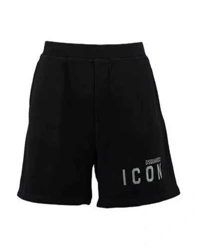 Dsquared2 Bermuda Man Shorts & Bermuda Shorts Black Size L Cotton