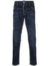 Dsquared2 Bleach-effect Skinny Denim Jeans In Blue
