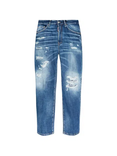 Dsquared2 Bro Distressed Jeans In Multi
