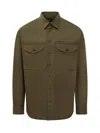 Dsquared2 Cotton Shirt With Front Pockets In Green