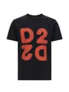Dsquared2 D2 Upside Down T-shirt In Black