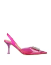 Dsquared2 80mm Embellished-logo Slingback Pumps In Pink