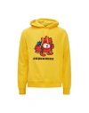 Dsquared2 Hoodie Sweatshirt Man Sweatshirt Yellow Size L Cotton