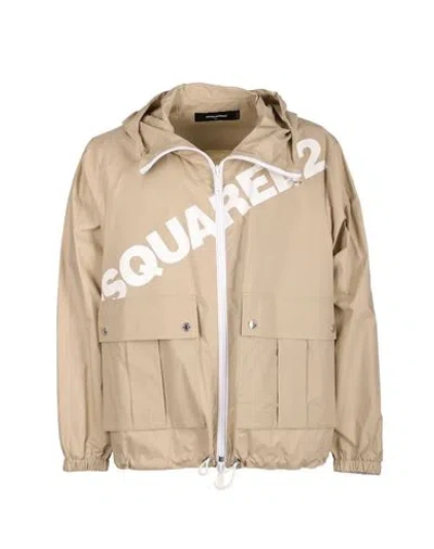 Dsquared2 Jacket Man Jacket Beige Size 40 Cotton