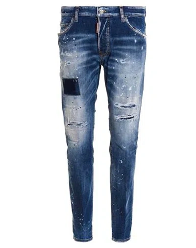 Dsquared2 Jeans Man Jeans Blue Size 38 Cotton