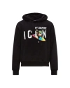 Dsquared2 Logo-print Drawstring Hoodie In Black