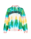 Dsquared2 Logo Print Hoodie Man Sweatshirt Sky Blue Size Xxl Cotton In Blue