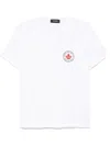 Dsquared2 White T-shirt With Chest Logo Application In Cotton Man