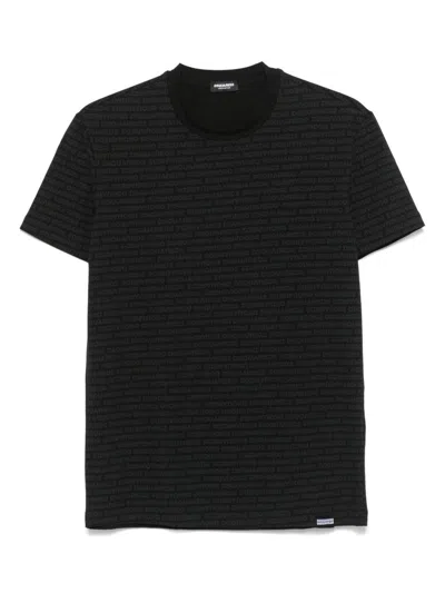 Dsquared2 Logo-print T-shirt In Black