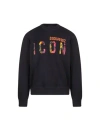 Dsquared2 Logo Printed Crewneck Sweatshirt In Black