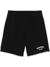 Dsquared2 Logo-raised Track Shorts In Black