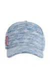 Dsquared2 Monogram-print Baseball Cap In Blue