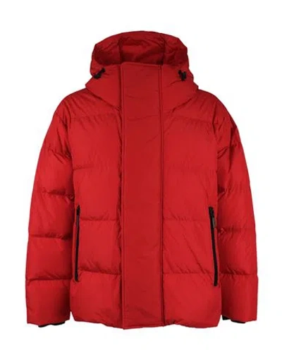 Dsquared2 Puffer Jacket Man Puffer Red Size 44 Cotton