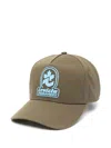 Dsquared2 Rubberised-logo Cap In Brown