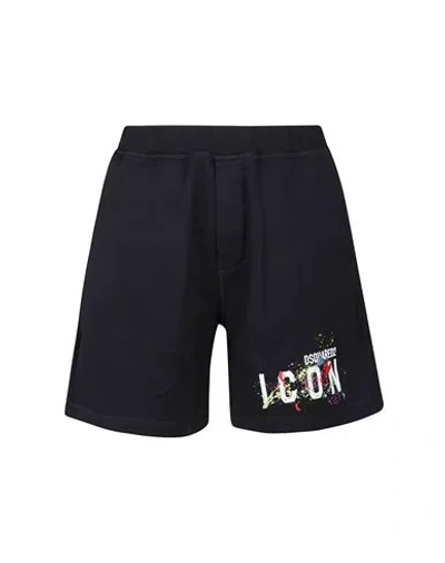 Dsquared2 Shorts Man Shorts & Bermuda Shorts Black Size Xxl Cotton