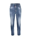 Dsquared2 Five-pocket Skinny Jeans With Distressed Finish In Blue