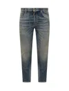 Dsquared2 Slim Fit Jeans Delavato Effect In Blue