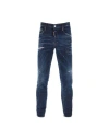 Dsquared2 Trendy Distressed-finish Tapered-leg Denim Jeans For Men In Blue