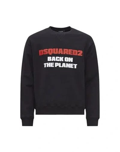 Dsquared2 Sweatshirt Man Sweatshirt Black Size L Cotton