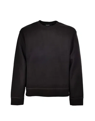 Dsquared2 Sweatshirt Man Sweatshirt Black Size Xxl Viscose