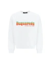 Dsquared2 Logo Printed Crewneck Sweatshirt In White