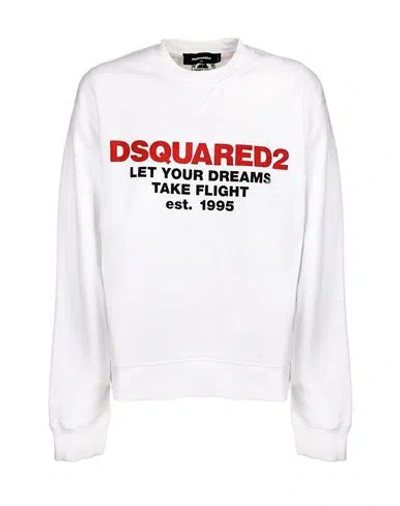 Dsquared2 Sweatshirt Woman Sweatshirt White Size S Cotton