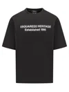 Dsquared2 Men Logoed T-shirt In Black