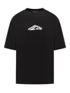 Dsquared2 Black T-shirt With Contrasting Icon Print In Black