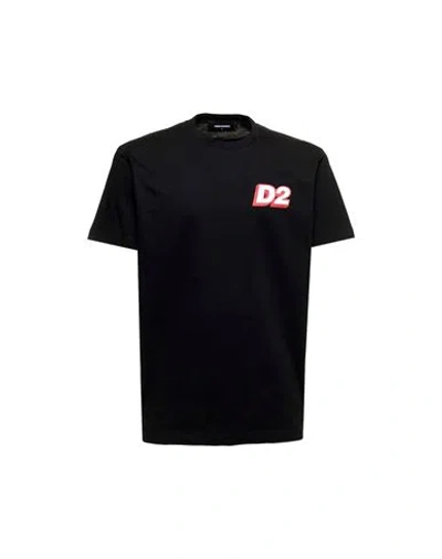 Dsquared2 T-shirt Man T-shirt Black Size Xxl Cotton