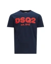 Dsquared2 T-shirt Man T-shirt Blue Size Xxl Cotton