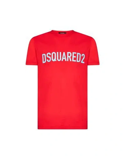 Dsquared2 T-shirt Man T-shirt Red Size Xxl Cotton In Red