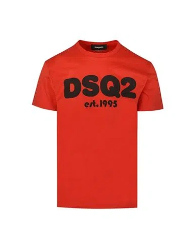 Dsquared2 T-shirt Man T-shirt Red Size Xxl Cotton In Red