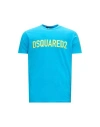 Dsquared2 T-shirt Man T-shirt Sky Blue Size S Cotton In Blue