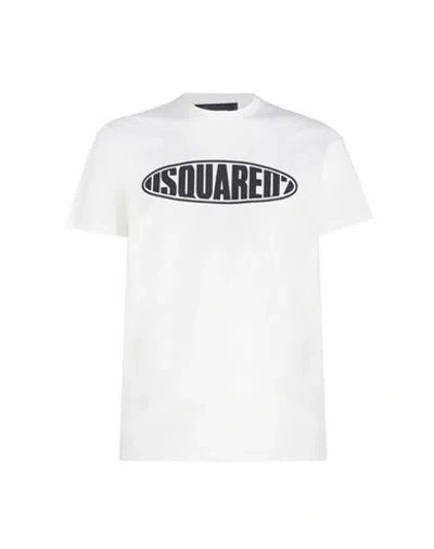 Dsquared2 T-shirt Man T-shirt White Size L Cotton