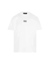 Dsquared2 White Crewneck T-shirt With Dsq2 Logo In Cotone Man In White