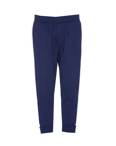 Dsquared2 Logo Print Elastic Waist Pants In Blue