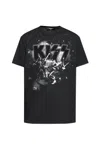 Dsquared2 Graphic Print Crew Neck Short Sleeve T-shirt In Black