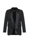 Dsquared2 X Magliano Attached-scarf Blazer In Black