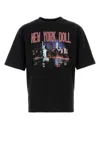Dsquared2 Casual Cotton T-shirt With Nighttime Cityscape Print In Black