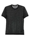 Dsquared2 Logo-print Mesh T-shirt In Black