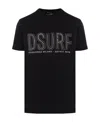 Dsquared2 Dsurf Stud-detail T-shirt In Black