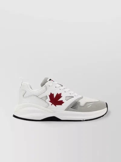 DSQUARED2 DUAL-TONE MESH PANEL SNEAKERS WITH PULL TAB