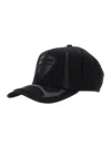 Dsquared2 Ducati X D2 Black Baseball Hat With Logo Embroidery On The Front And Maxi Logo Lettering On The Side In Black