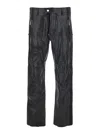 Dsquared2 Ducati X D2 Black Pants With Two Front Zip Closure And Logo Patches On The Front In Leather Man In Black