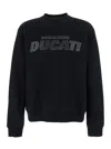 Dsquared2 Ducati X D2 Black Sweatshirt With Logo Print On The Front In Cotton Man In Black