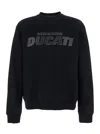 Dsquared2 Ducati X D2 Black Sweatshirt With Logo Print On The Front In Cotton Man In Black