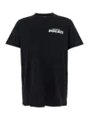 Dsquared2 Ducati X D2 Black T-shirt With Logo On The Front In Cotton Man In Black
