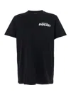 Dsquared2 Ducati X D2 Black T-shirt With Logo On The Front In Cotton Man In Black